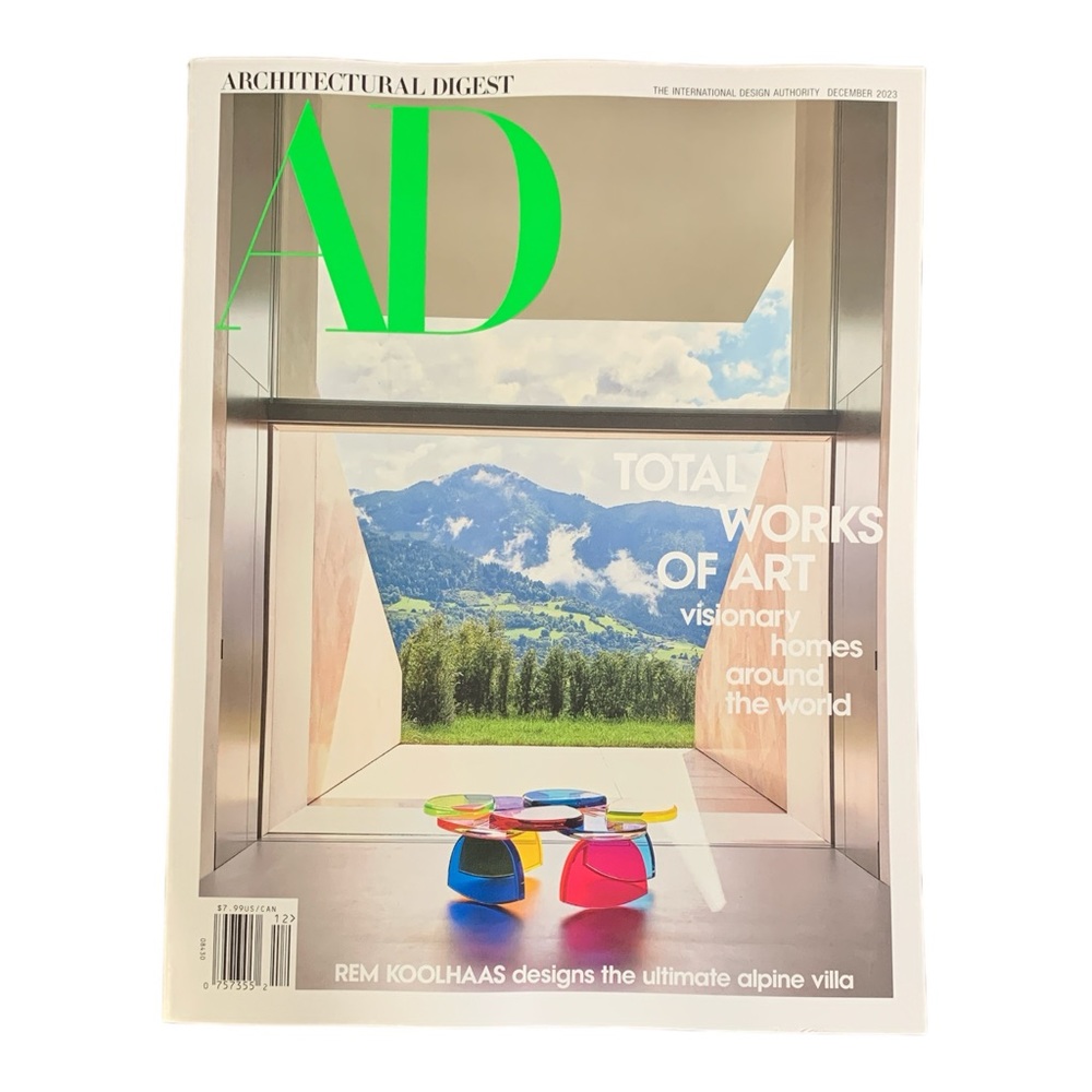 Architectural Digest Magazine December 2023 Total Works Of Art Google Gift Wrap
